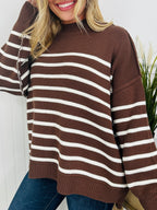 Falling For Stripes Sweater-Multiple Colors!
