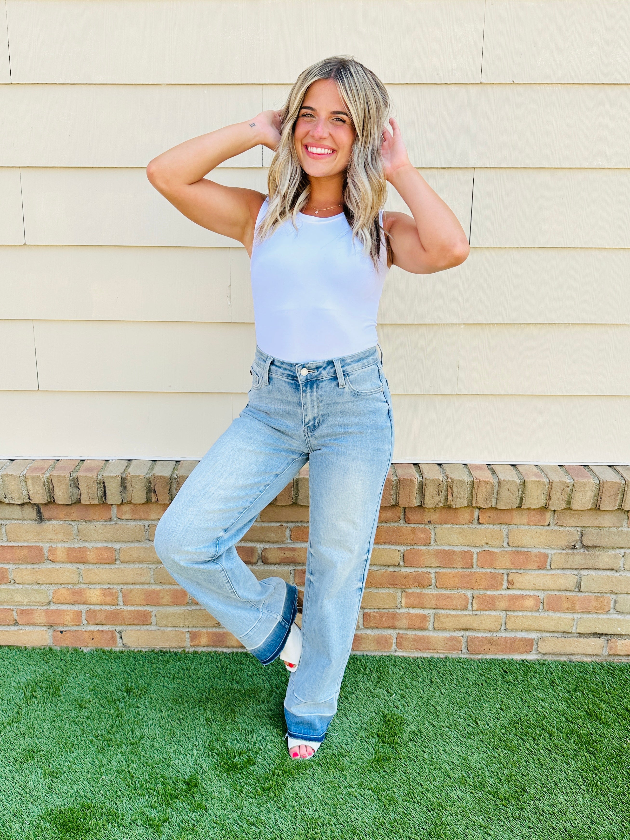 Judy Blue Release Your Inhibitions Wide Leg Jeans