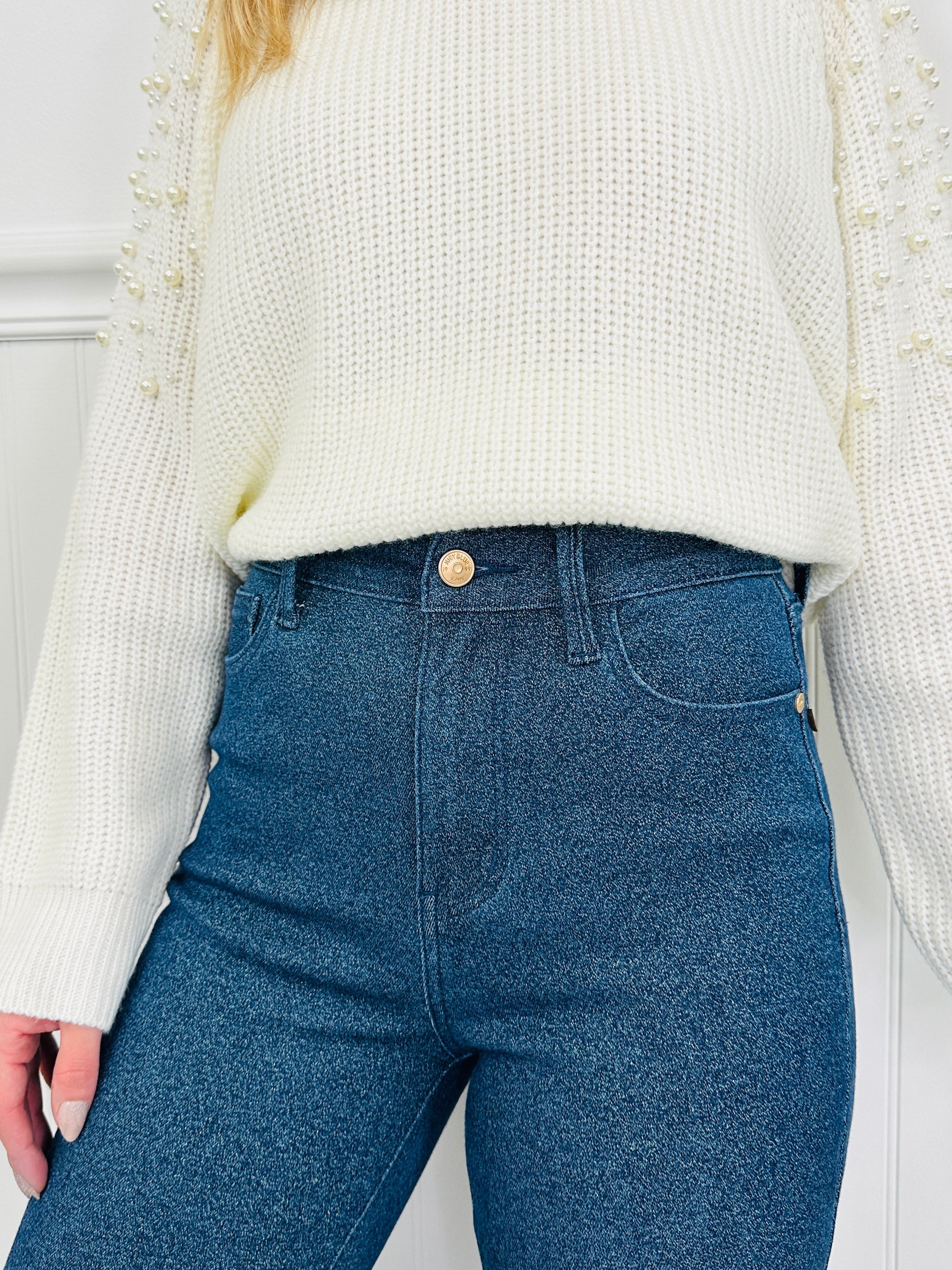 Judy Blue Feeling Glamorous Sparkle Flare Jeans