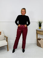 Judy Blue Flawless Finish Tummy Control Faux Leather Pants