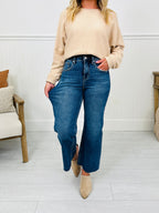My Everything Cropped Wide Leg Tummy Control Jeans
