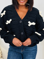 Ribboned In Style Cardigan