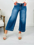 Judy Blue Places To Be Wide Leg Cropped Jeans