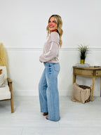 Dream of Me Tummy Control Slim Wide Leg Jeans