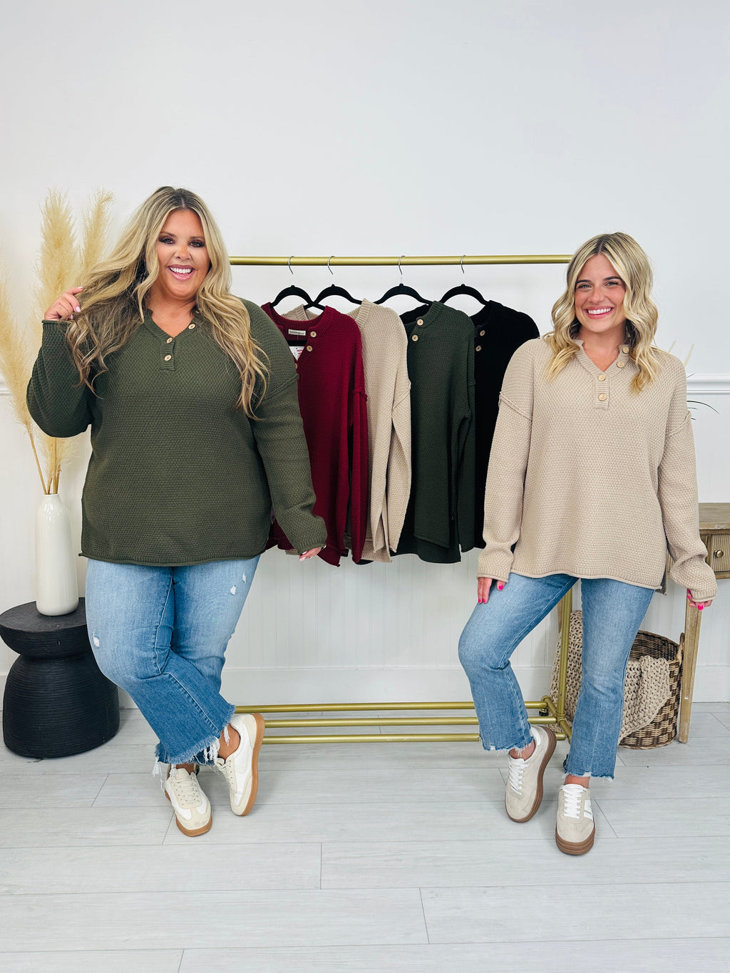 Reset Button Sweater- Multiple Colors!