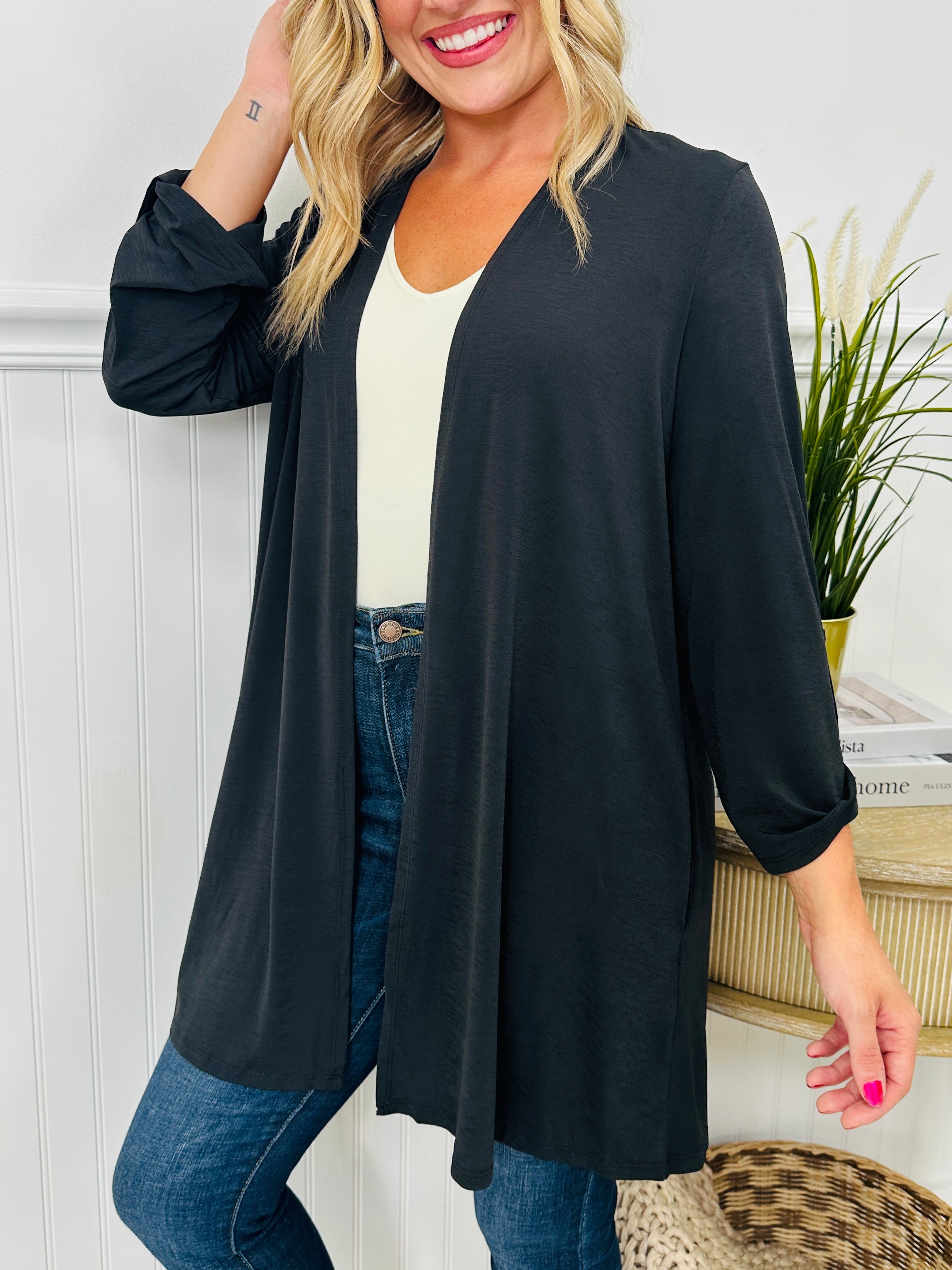 Fall Into Style Wrinkle Free Cardigan- Multiple Colors!