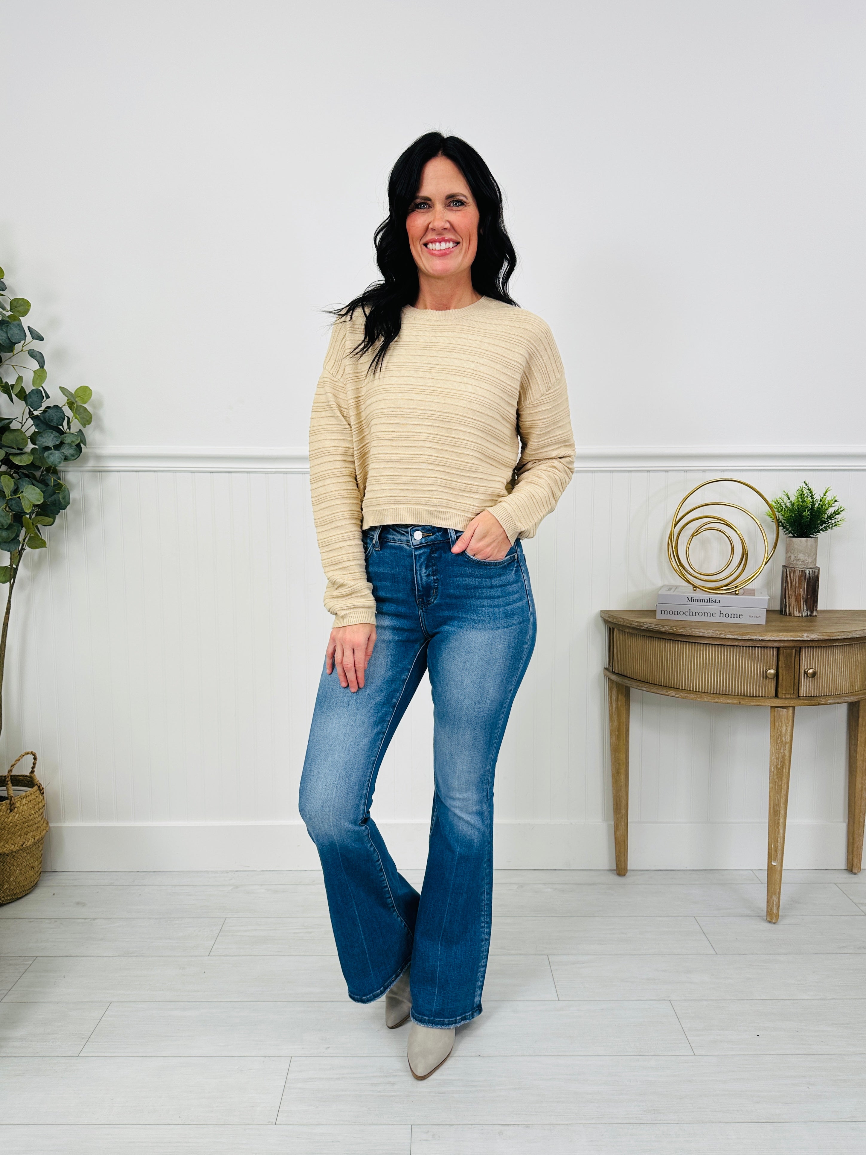 A Flare Affair Tummy Control Flare Jeans