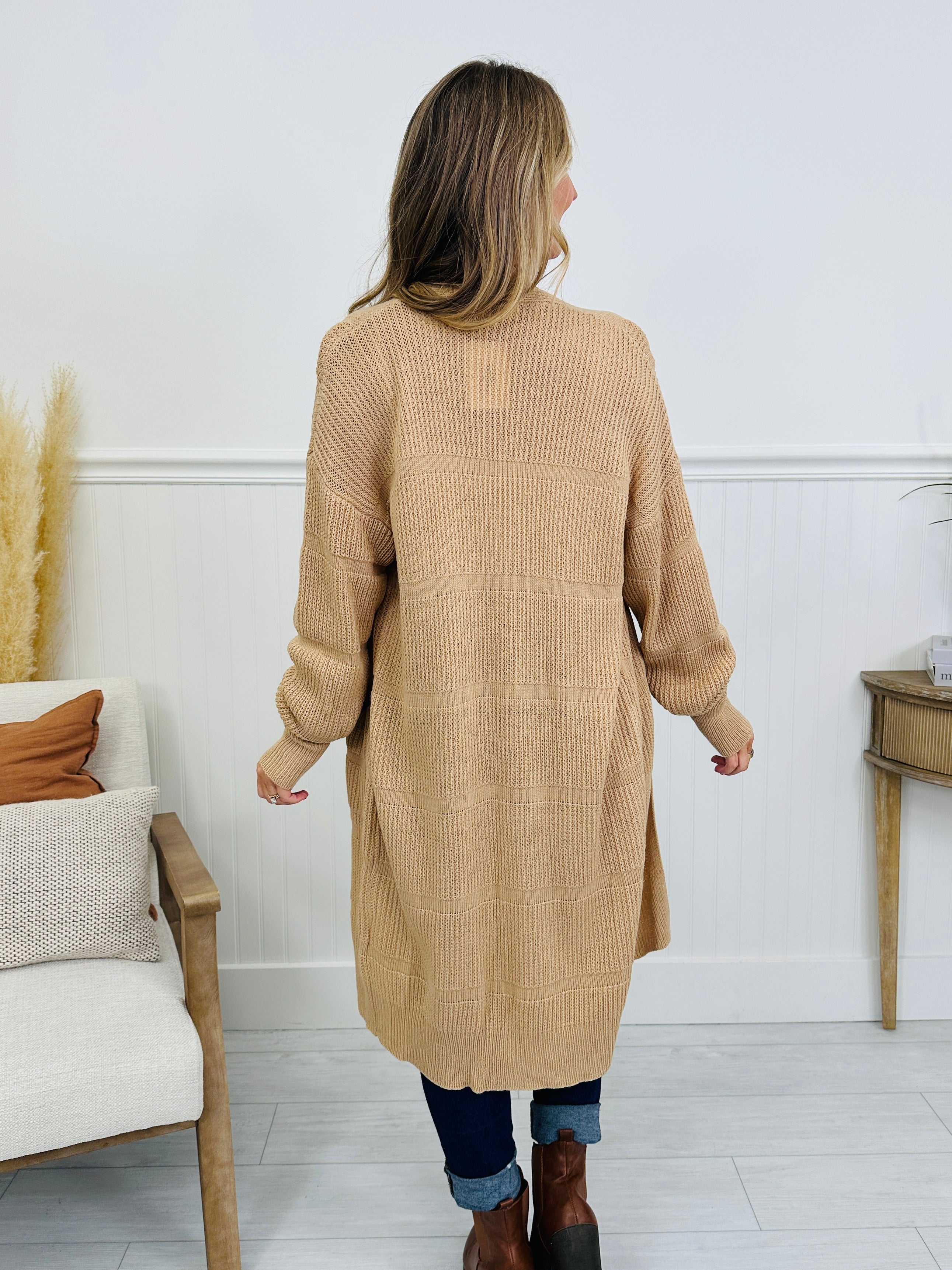 Pockets Full Of Calm Cardigan in Taupe