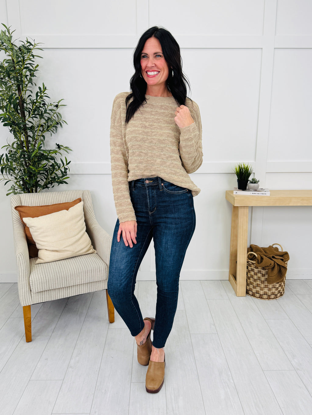 Amber Afternoon Sweater in Taupe