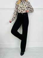 Judy Blue Forever Flattering Tummy Control Straight Leg Black Jeans