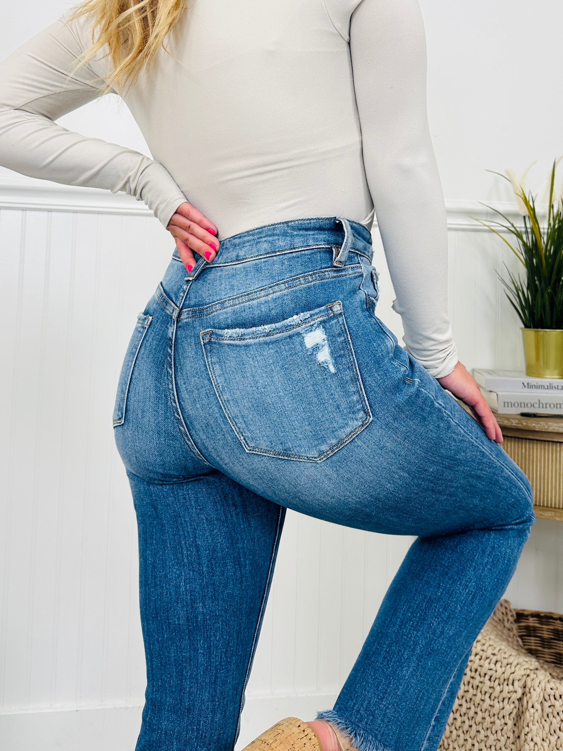 Head Start Tummy Control Cropped Bootcut Jeans