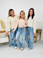 The Bee's Knees Tummy Control Wide Leg Jeans