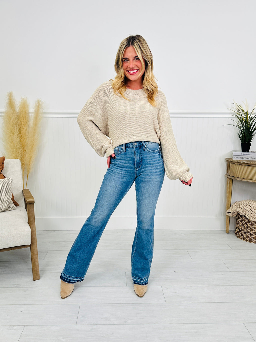 Judy Blue Shift In Seasons Tummy Control Slim Bootcut Jeans