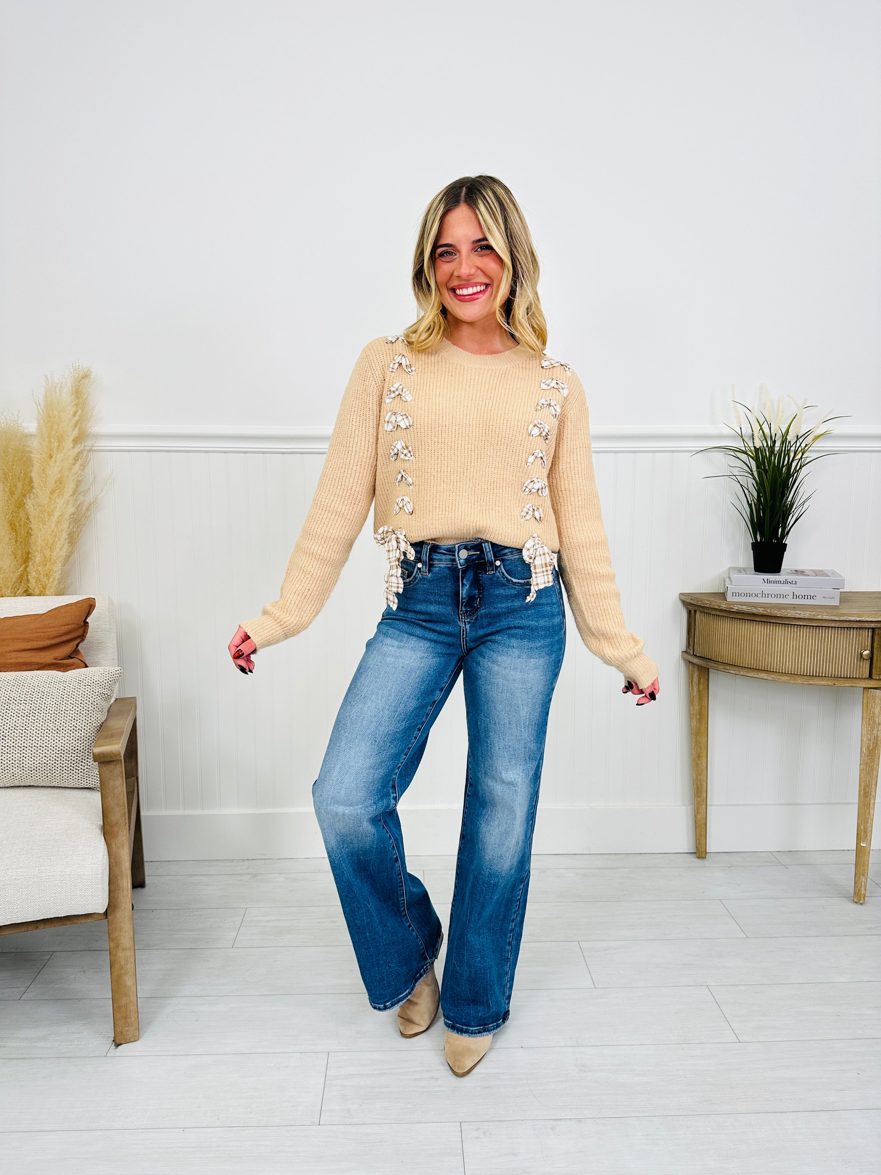 Just Four You Tummy Control Wide Leg Jeans in Four Inseams