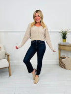 Feeling Fall Cropped Straight Tummy Control Jeans