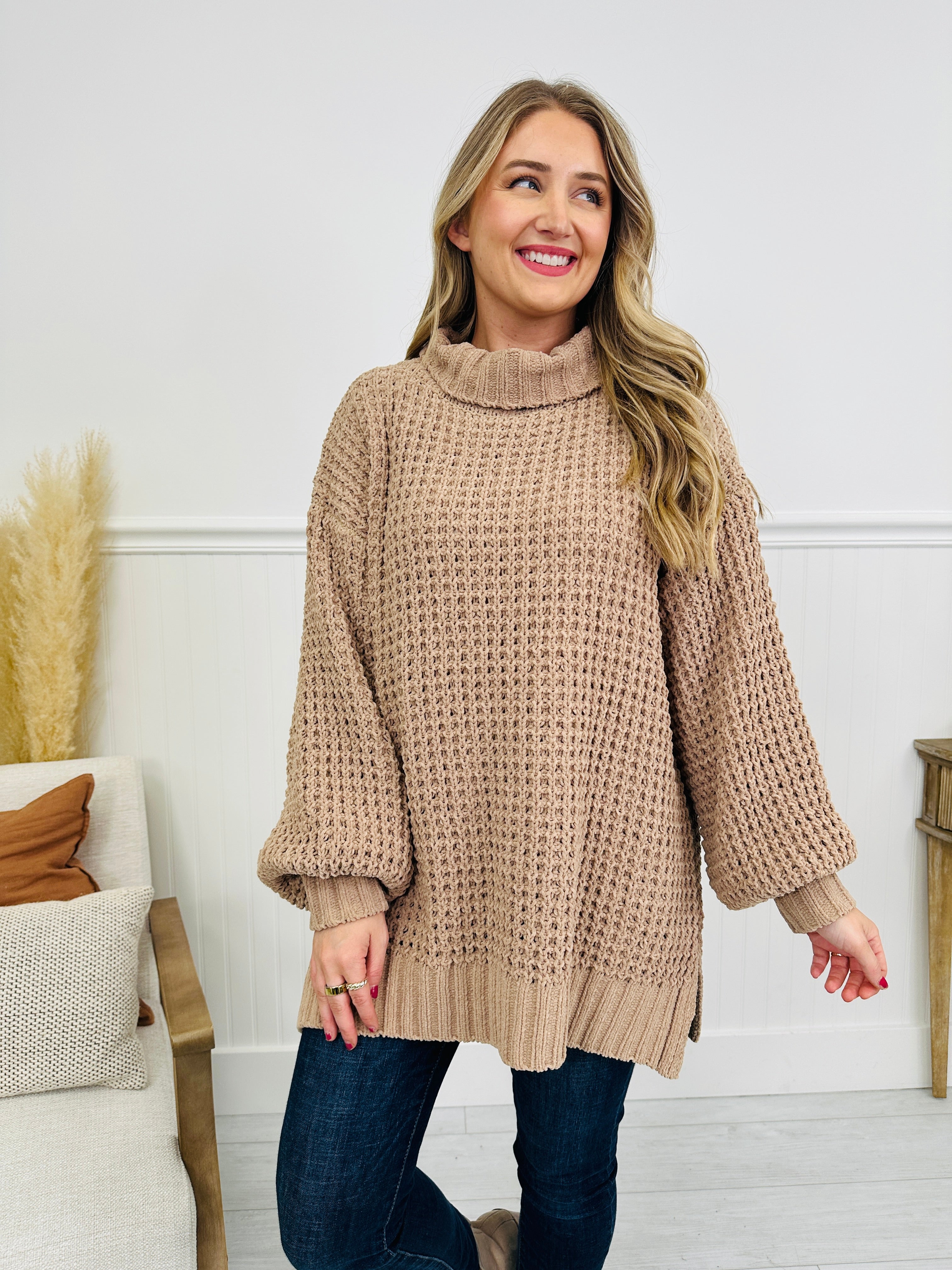 Cozy In Knit Sweater- Multiple Colors!