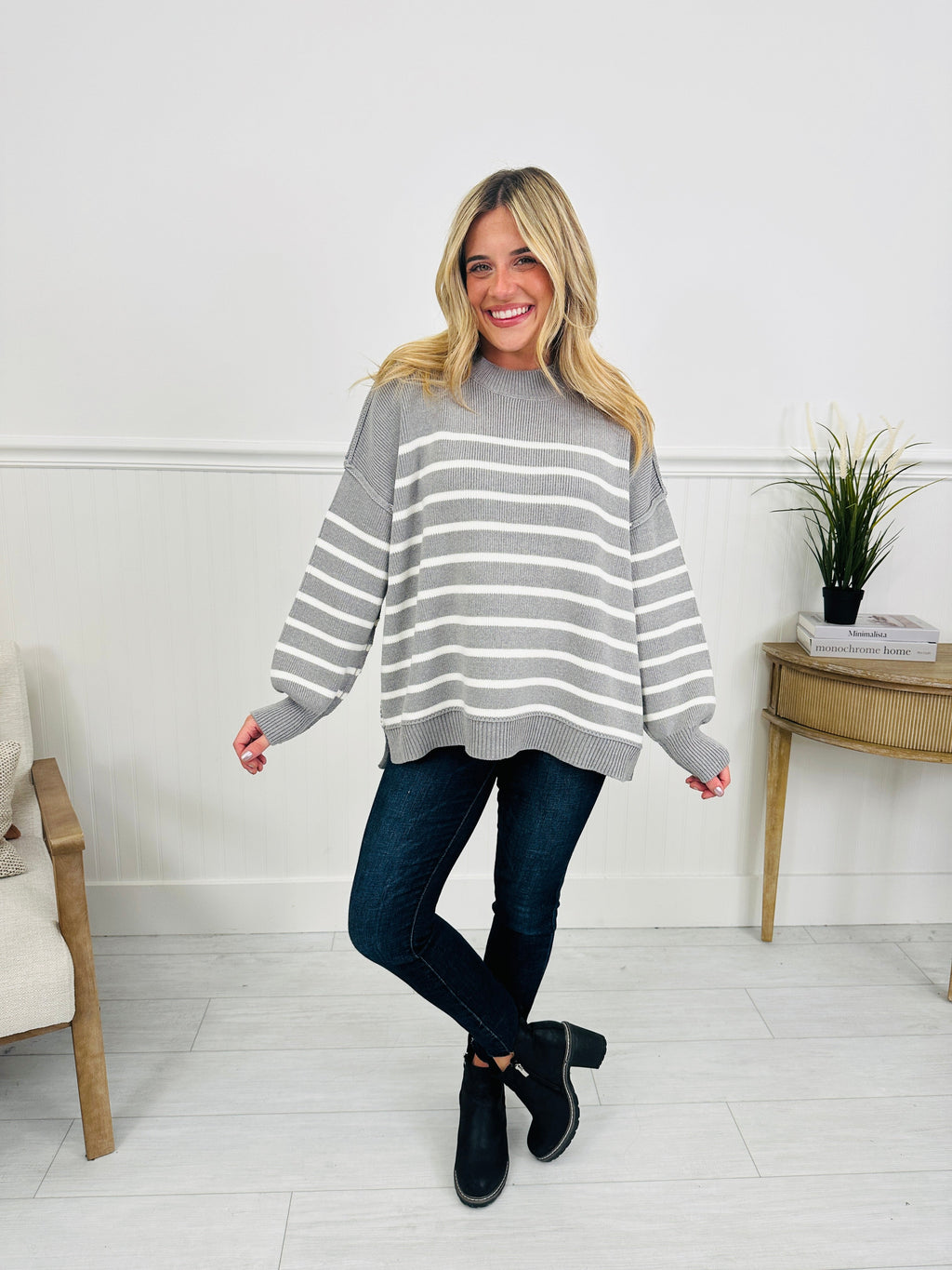 Falling For Stripes Sweater-Multiple Colors!