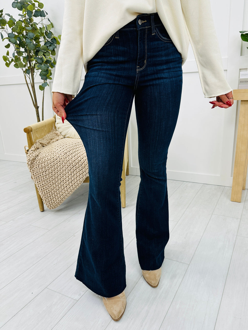 Judy Blue See Ya There Flare Jeans