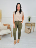 Judy Blue Olive You Weekender Jeans