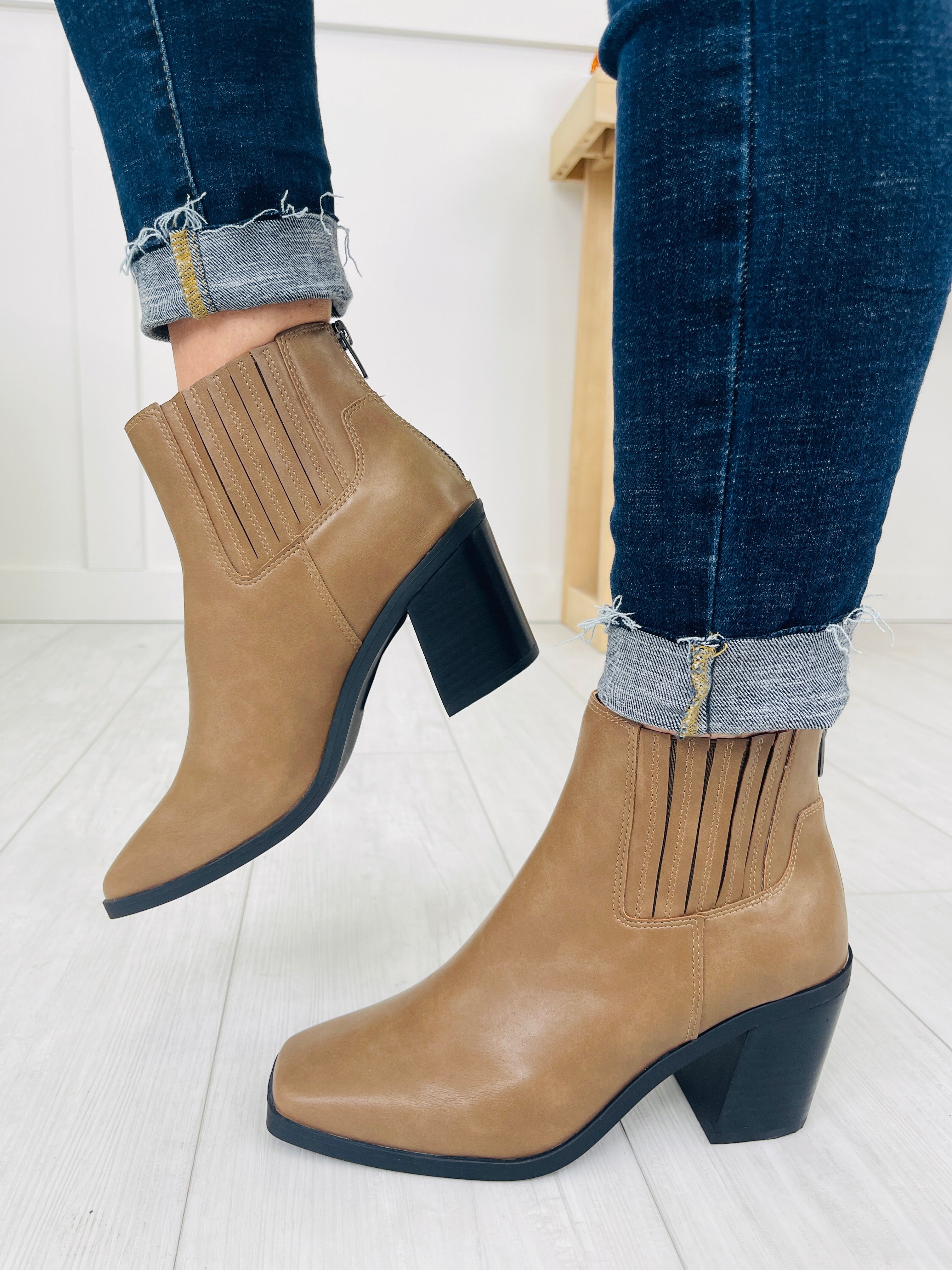 Steady Rise Booties in Taupe