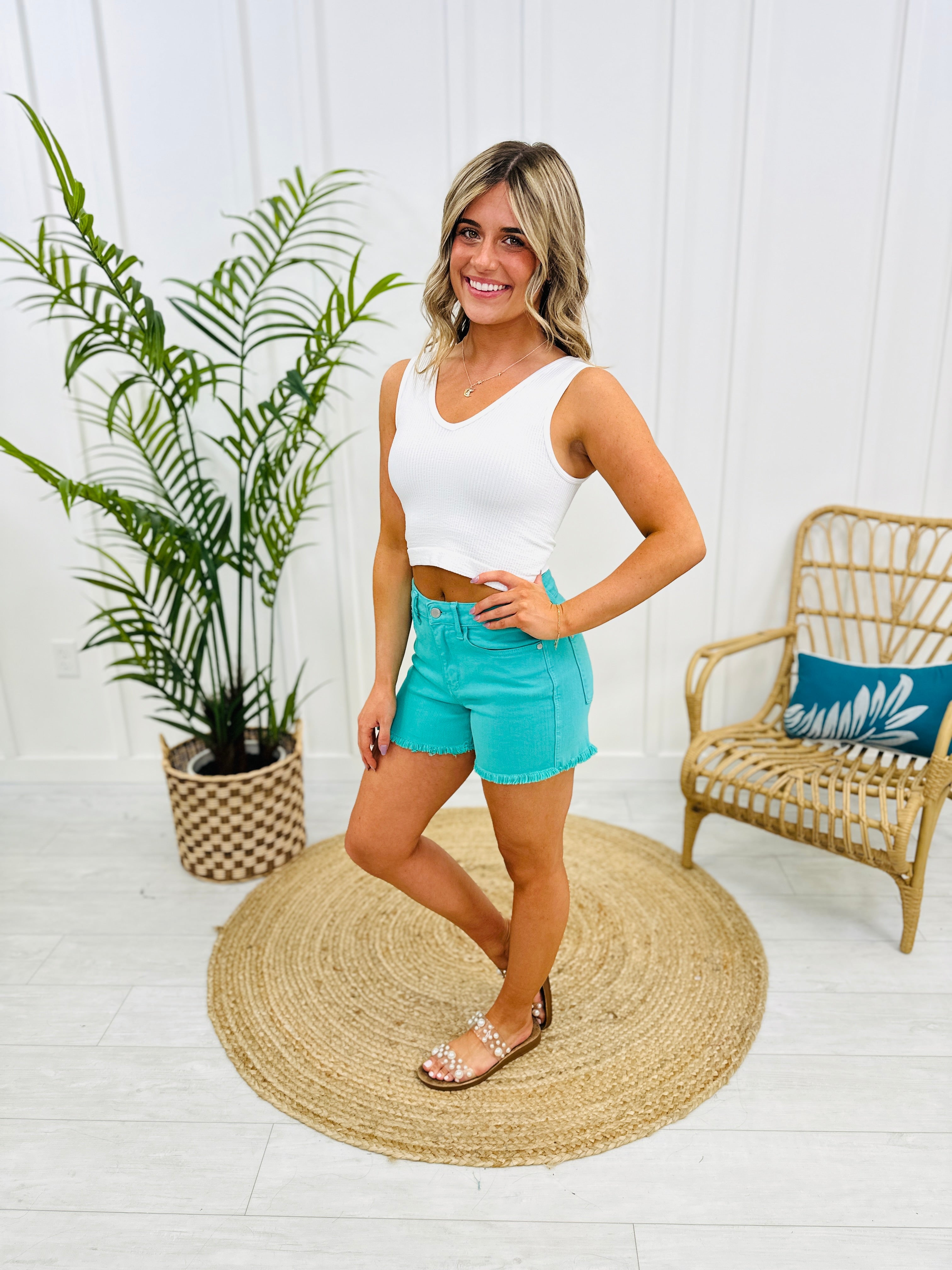 Judy Blue Color Me Happy Garment Dyed Shorts- Multiple Colors in Reg/Curvy