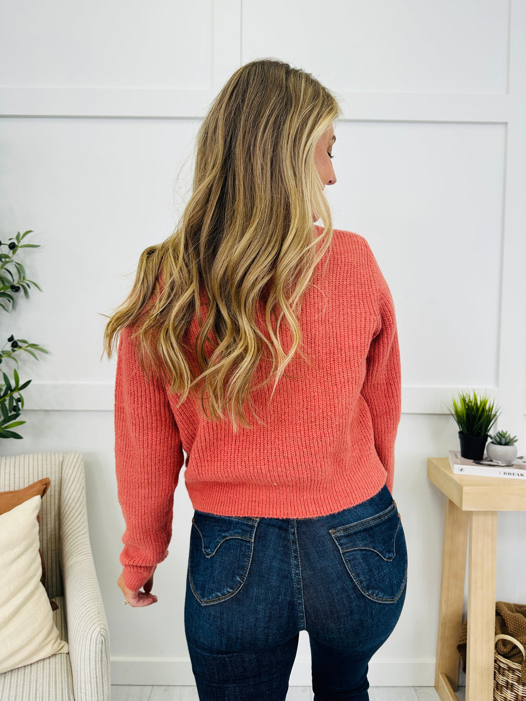 Ribbon Dreams Sweater in Rust