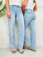 Feeling Brand New Slim Wide Leg Tummy Control Jeans