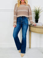 Pocket Goals Tummy Control Bootcut Jeans