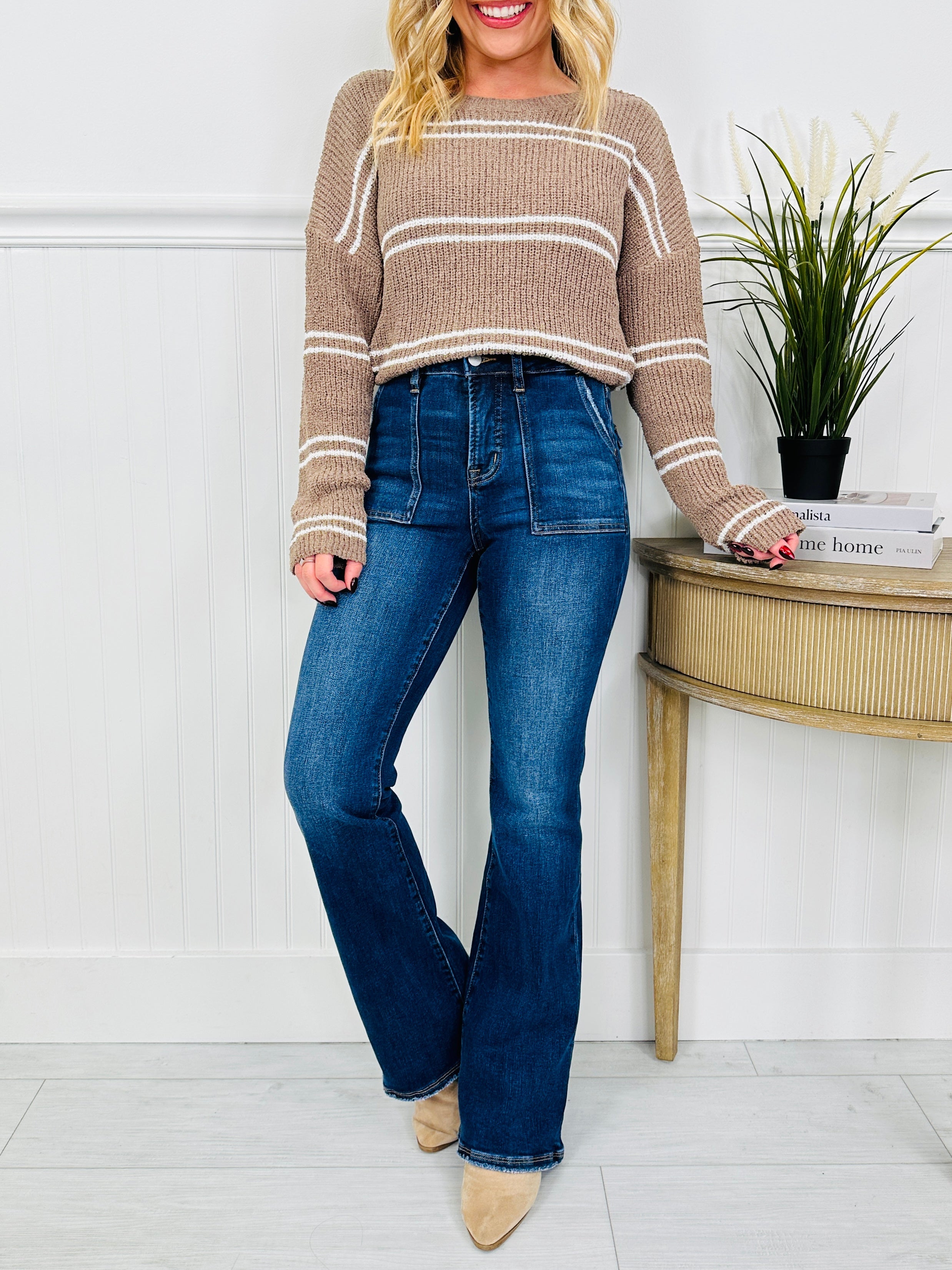 Pocket Goals Tummy Control Bootcut Jeans