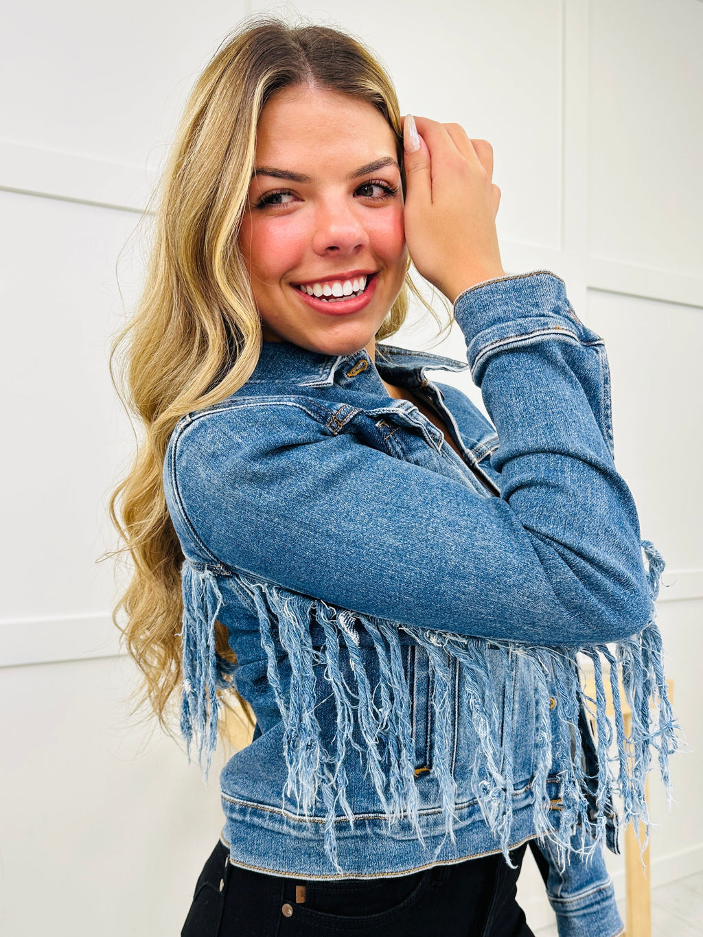 Judy Blue Plus/Reg City Cowgirl Denim Jacket