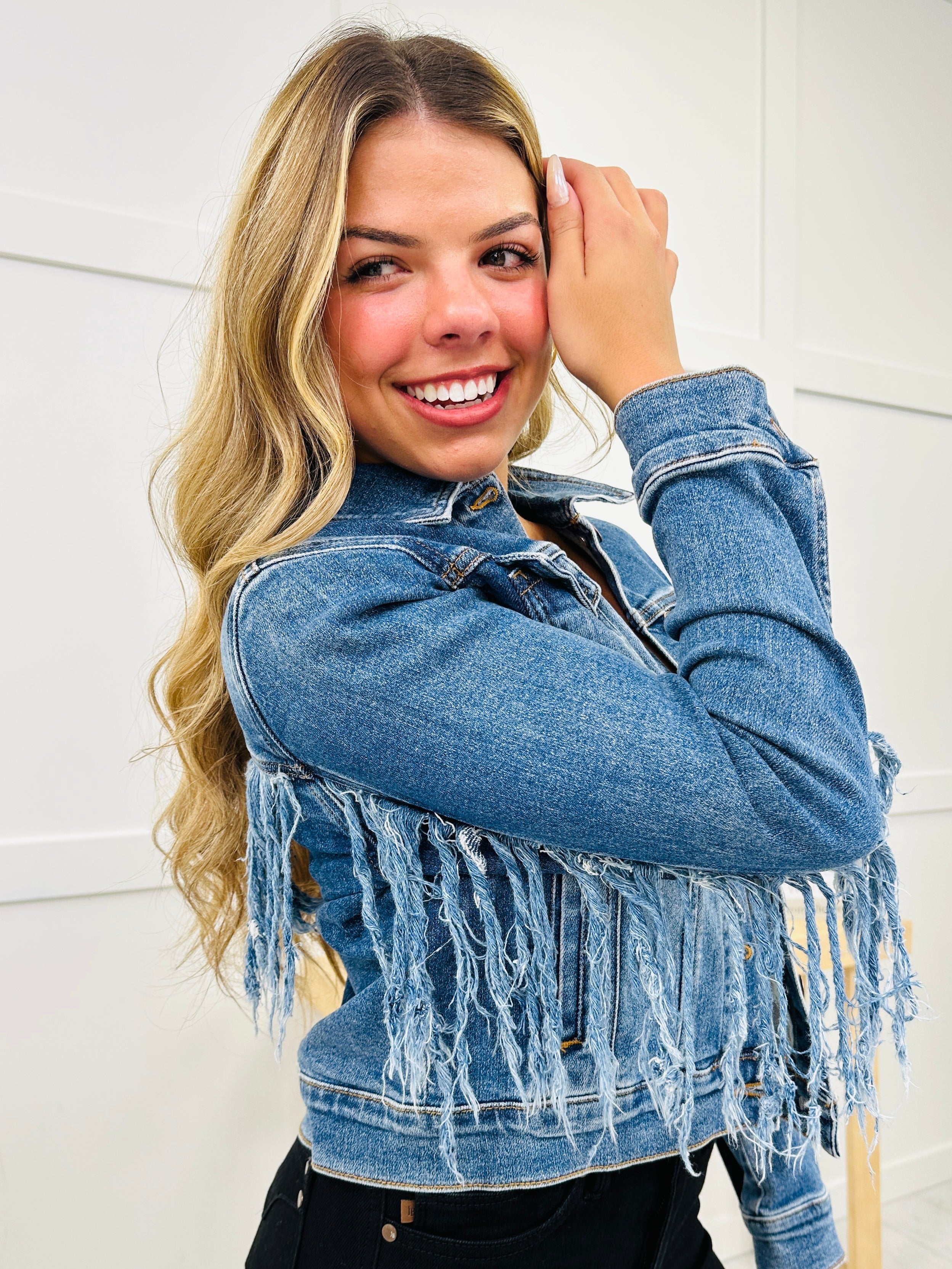 Judy Blue Plus/Reg City Cowgirl Denim Jacket