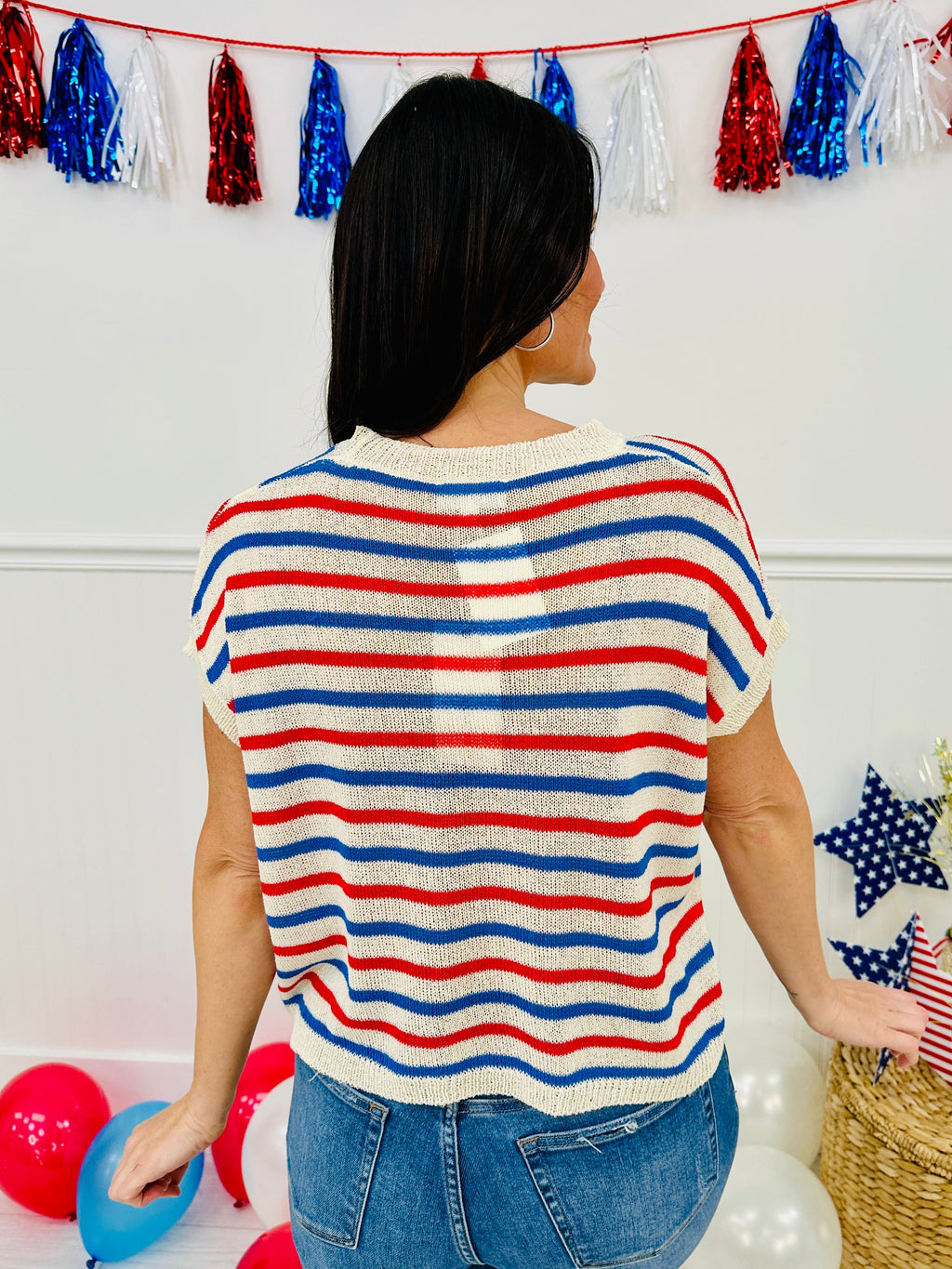 Independence Day Stripes Top