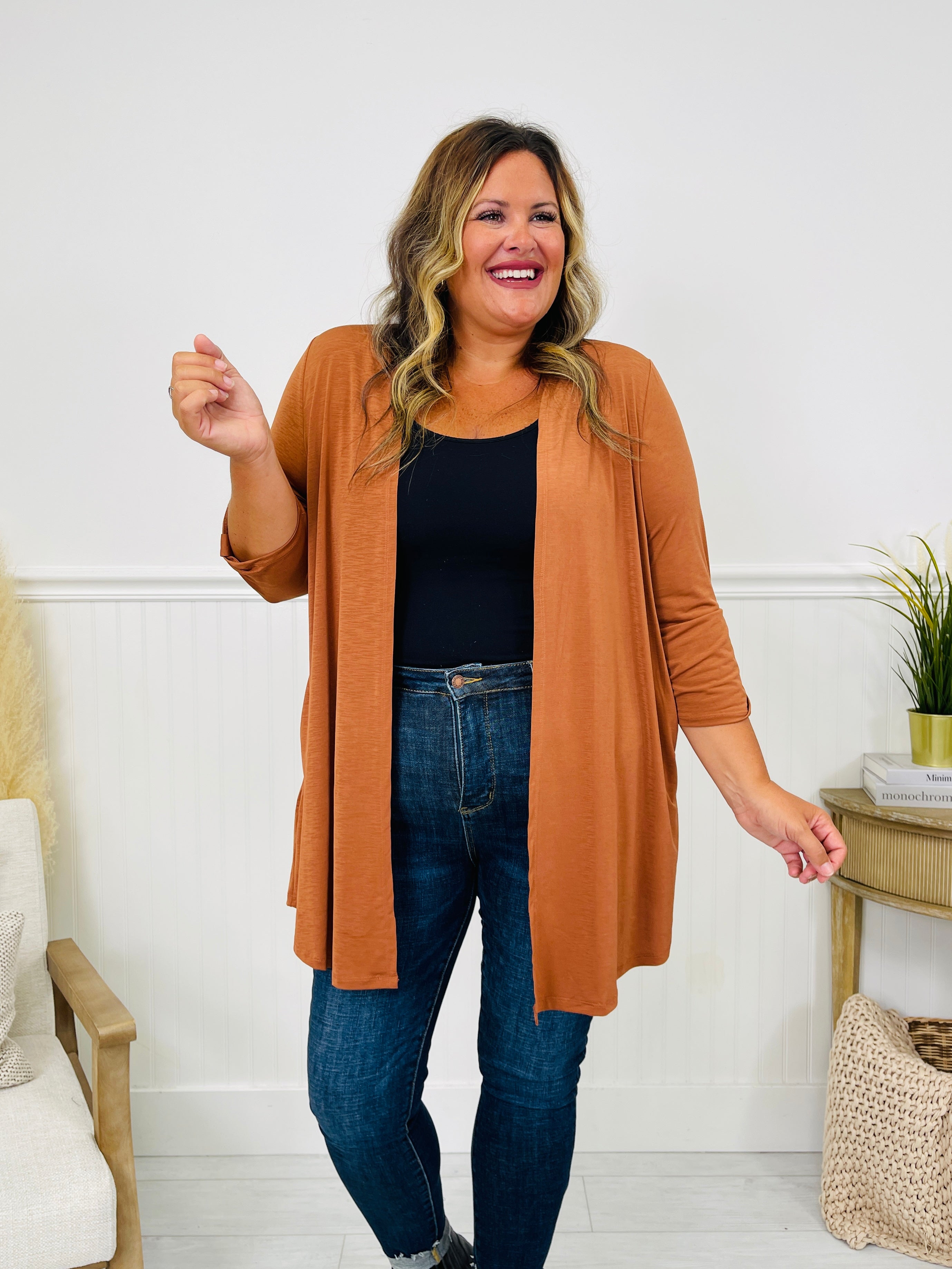 Fall Into Style Wrinkle Free Cardigan- Multiple Colors!