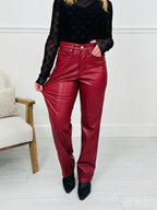 Judy Blue Flawless Finish Tummy Control Faux Leather Pants