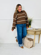 Follow The Trend Wide Leg Tummy Control Cuffed Jeans