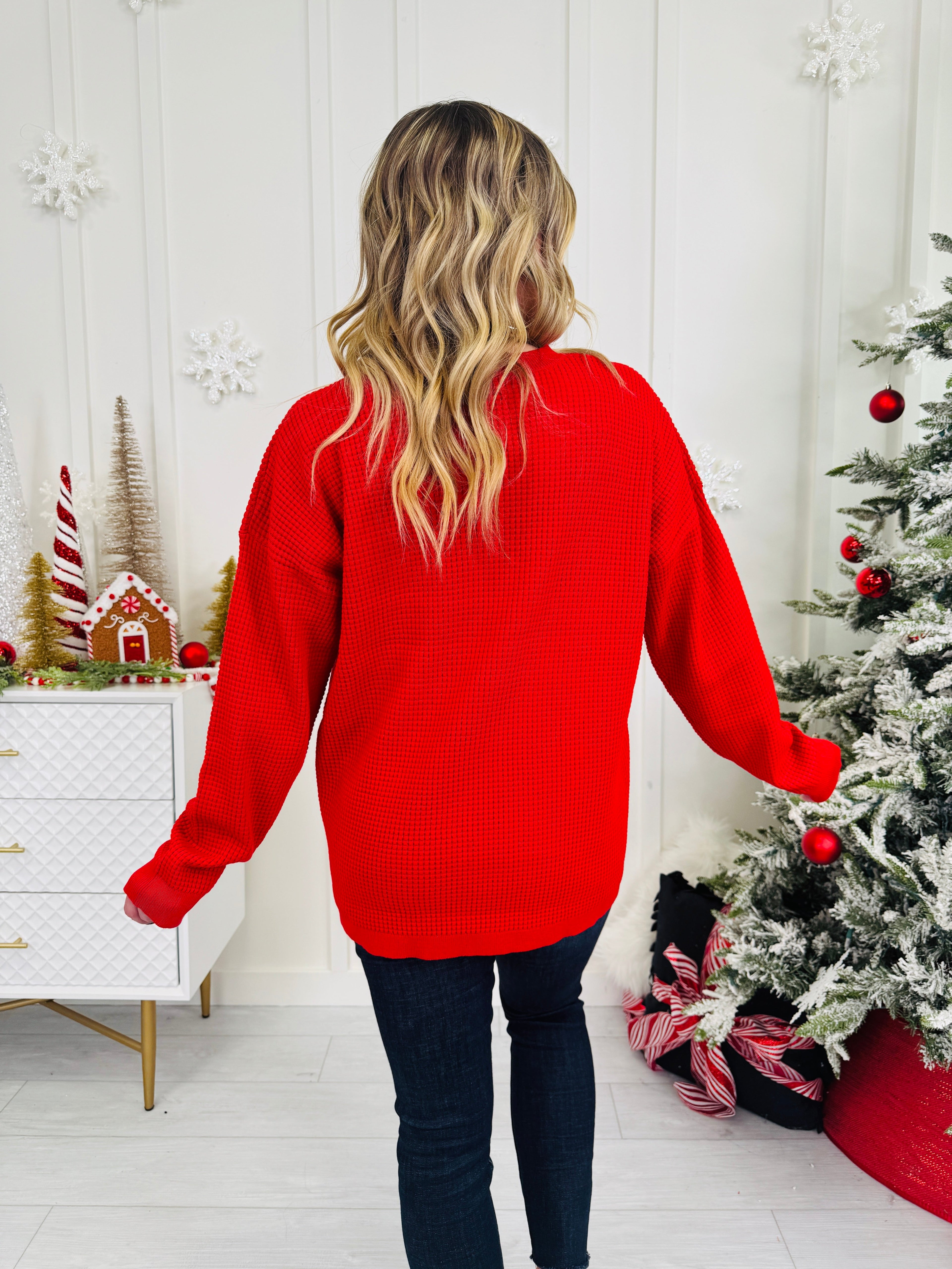 Sweet Like Santa Thermal Pullover in Multiple Colors