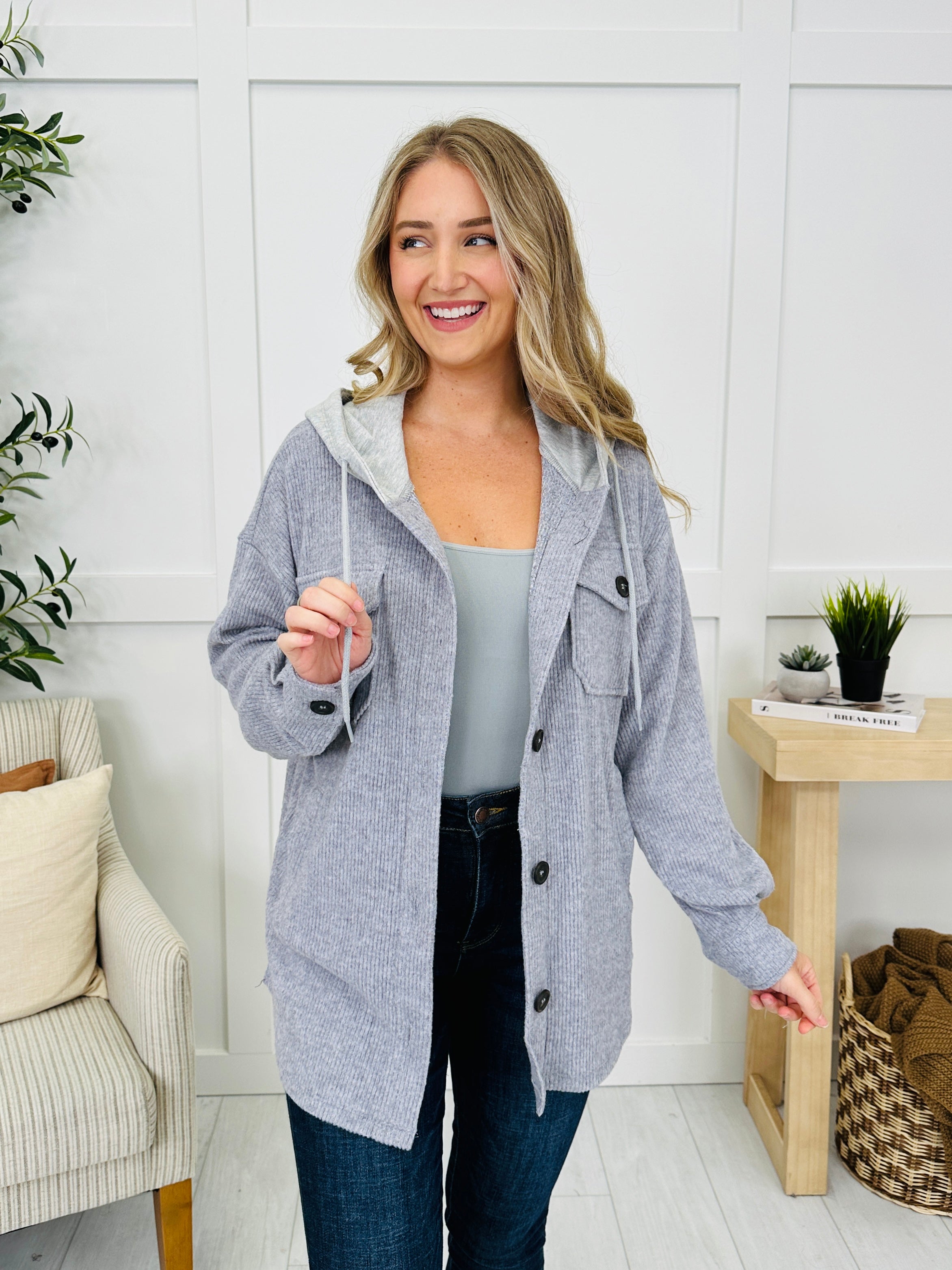 Casual Authority Shacket- Multiple Colors!