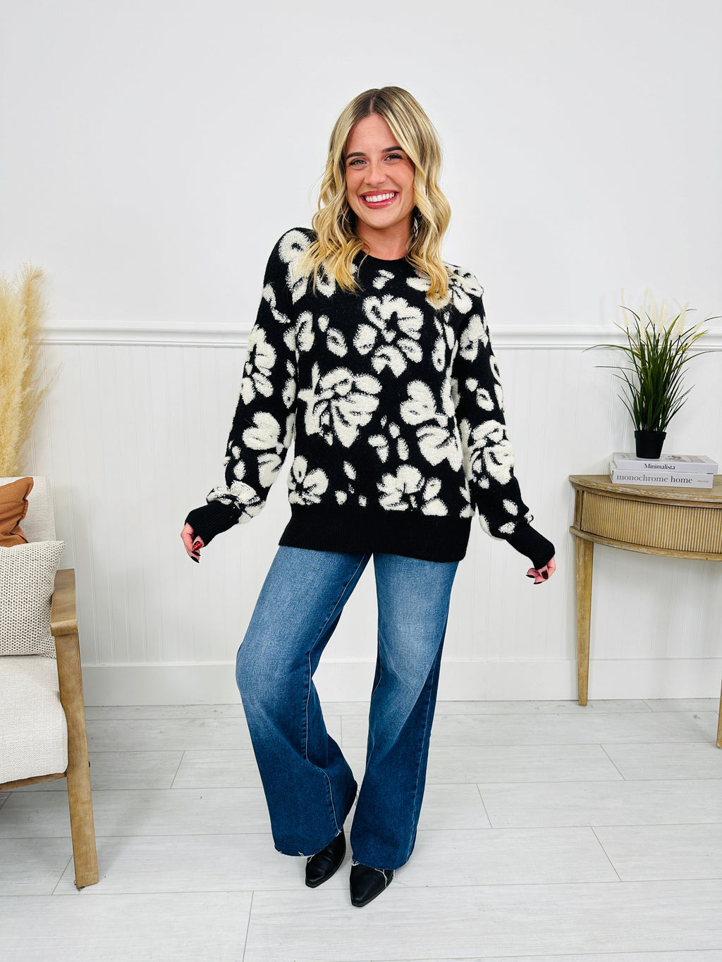 Feeling Floral Sweater in Multiple Colors!