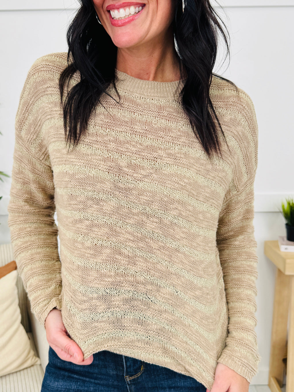 Amber Afternoon Sweater in Taupe