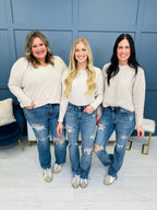 Judy Blue REG/CURVY Get Something Straight Mid Rise Jeans