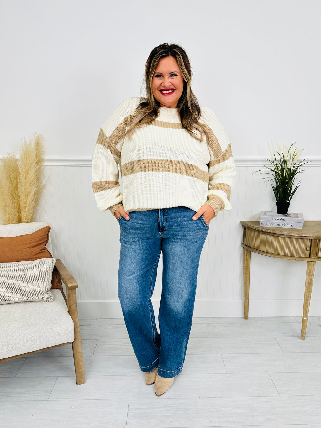 Judy Blue REG/CURVY Double Trouble Wide Leg Jeans