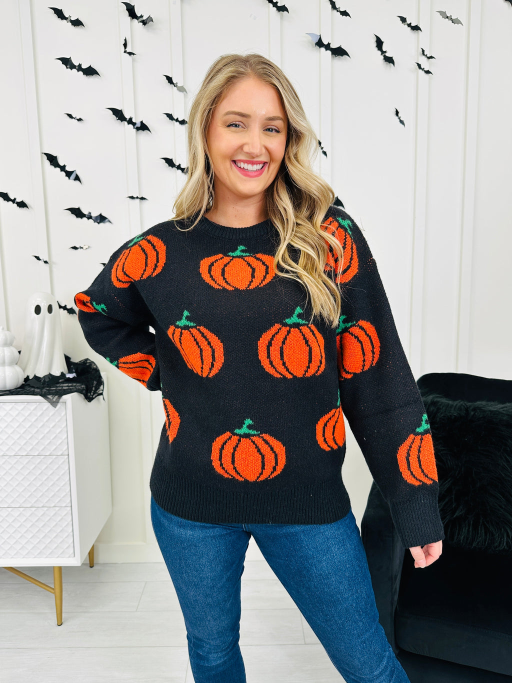 Pumpkin Nightfall Sweater- Multiple Colors!