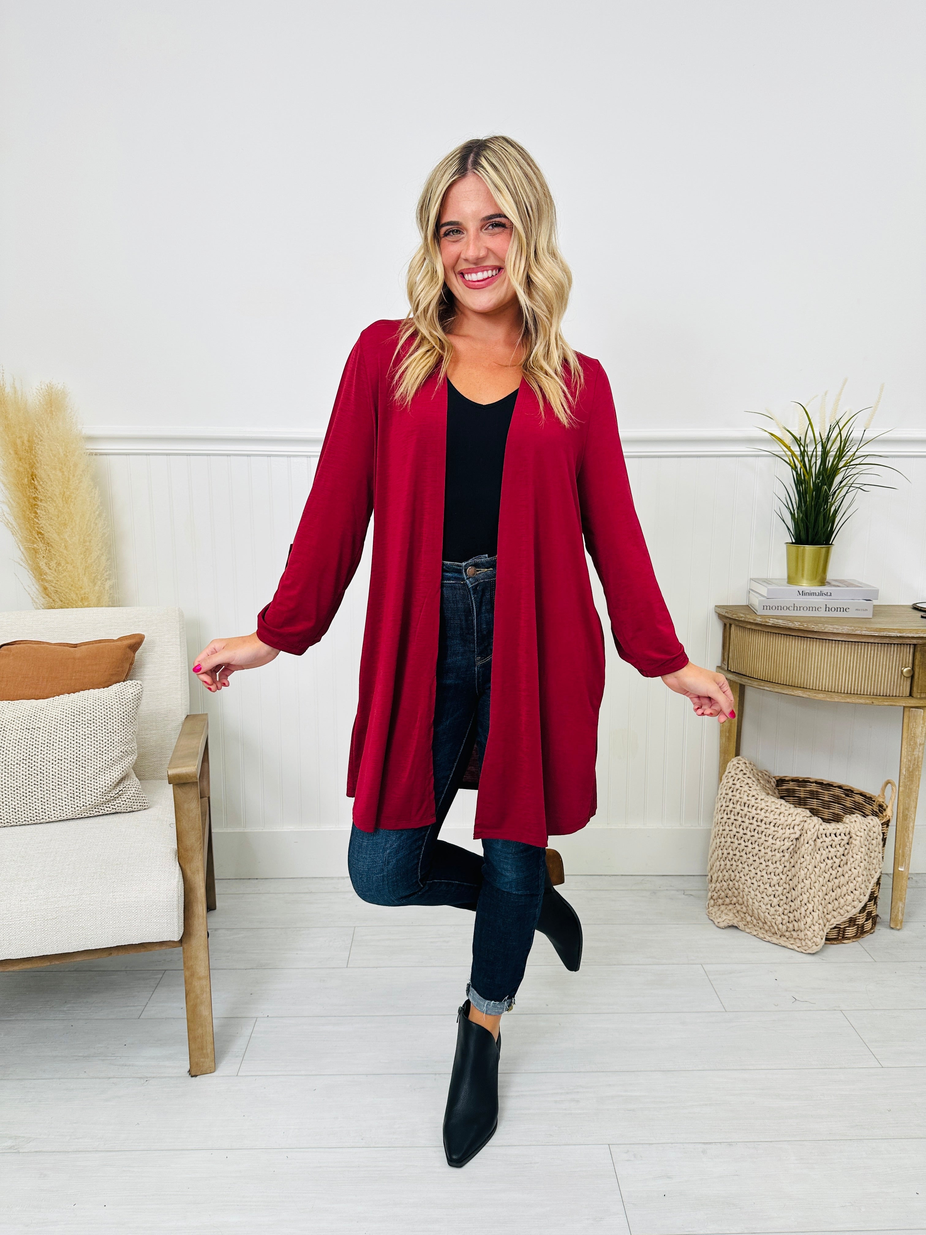 Fall Into Style Wrinkle Free Cardigan- Multiple Colors!