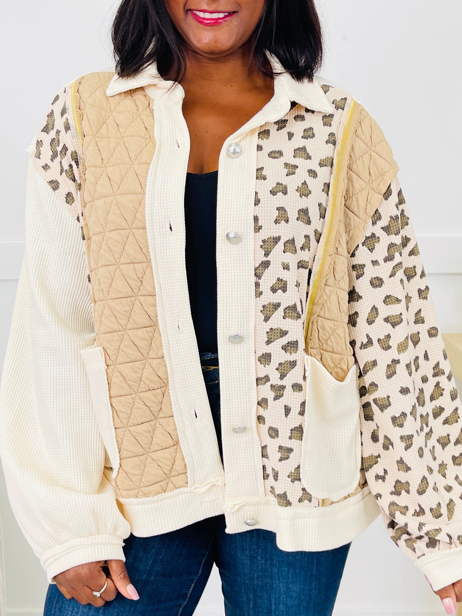 Cheetah Contrast Jacket