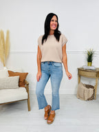 Kick Back And Relax Kick Flare Cropped Jeans