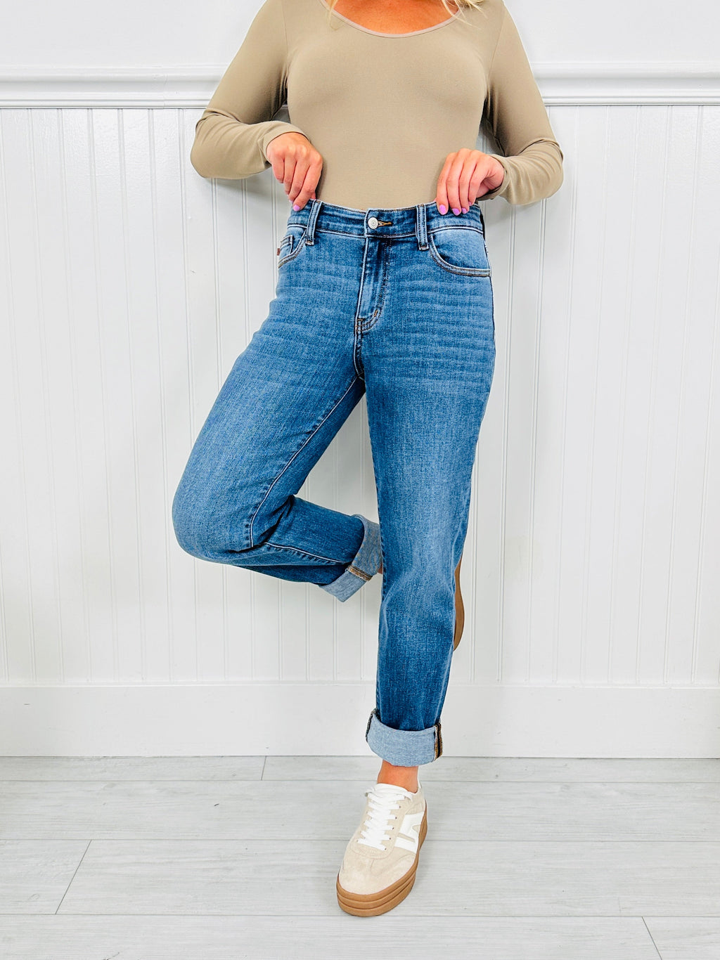 Judy Blue Through It All Boyfriend Jeans