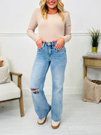 The Bee's Knees Tummy Control Wide Leg Jeans