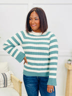 The Pattern We Keep Sweater in Forest Green