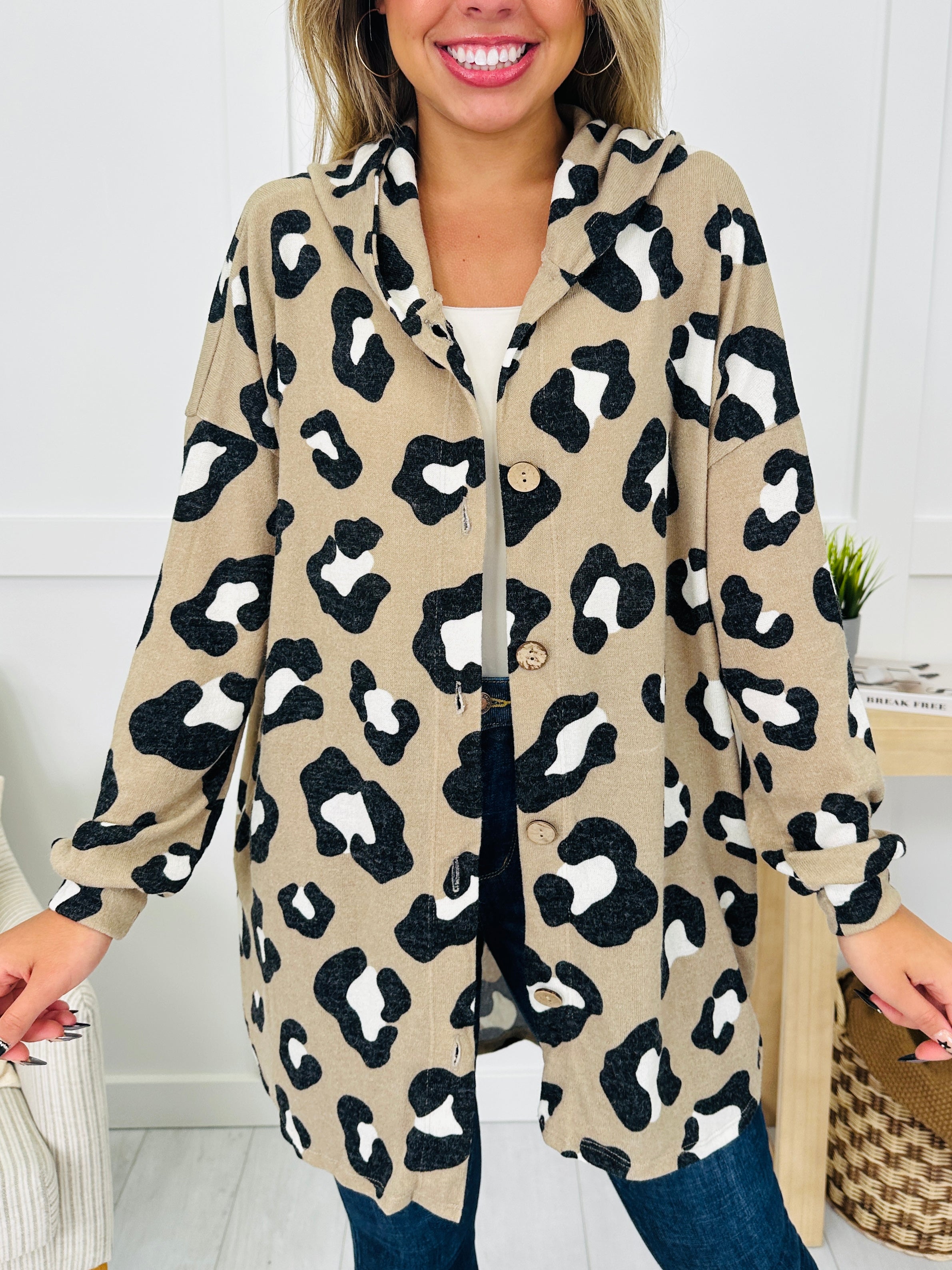 Wild At Dusk Cardigan in Taupe