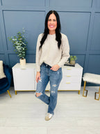 Judy Blue REG/CURVY Get Something Straight Mid Rise Jeans